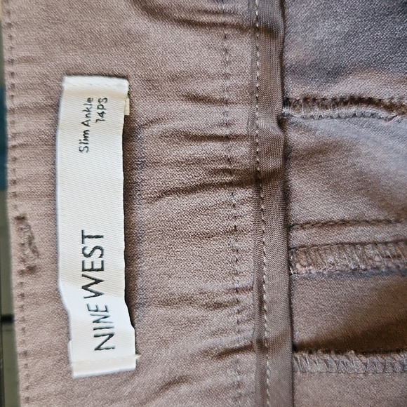 Nine West Grey Slim Ankle Pants - Picture 11 of 12